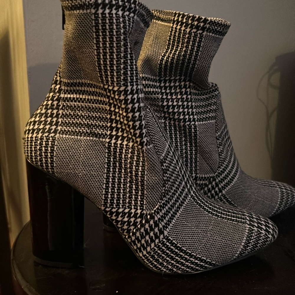 Aldo Plaid Booties/Ankle Boots